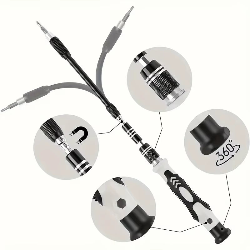 115 in 1 Precision Screwdriver Set, Chyaya Professional Mini Screwdriver Set, Suitable for Iphone, Laptop, Pc, Watches, Glasses