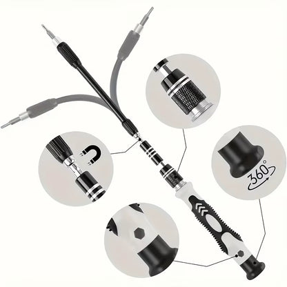 115 in 1 Precision Screwdriver Set, Chyaya Professional Mini Screwdriver Set, Suitable for Iphone, Laptop, Pc, Watches, Glasses