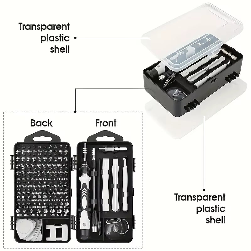 115 in 1 Precision Screwdriver Set, Chyaya Professional Mini Screwdriver Set, Suitable for Iphone, Laptop, Pc, Watches, Glasses