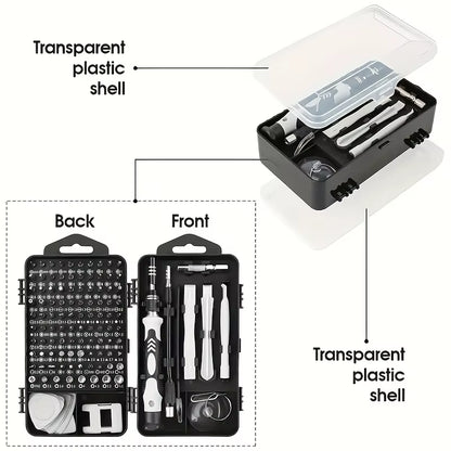 115 in 1 Precision Screwdriver Set, Chyaya Professional Mini Screwdriver Set, Suitable for Iphone, Laptop, Pc, Watches, Glasses